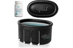 New CHILLZ® Plunge Pod ICE Bath XL. 480L Premium 5 Layered Ice Bath tub for Cold Water Therapy and Recovery with Our Trademark CHILLZ Cloud Lid and Ice Bath Chlorine Tablets. Cold Pod Chillz XL