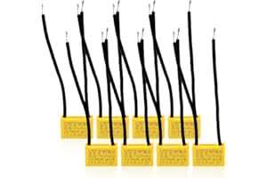 Innfeeltech 8 unidades Condensadores de seguridad 0,47uF X2 Supresión de condensadores de interferencia de modo diferencial 18 * 16 * 10mm, Pitch P 65/65mm 275V