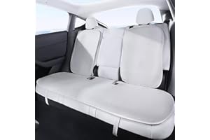 Ywooon Car Rear Cover for Tesla Model 3 2017-2024 2025 Breathable Soft and Non-Slip - Comfort Seat Cushion for Driving Interior Accessories WhiteIce,3PCS