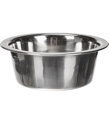 Ciotola Per Cani E Gatti Nobby 'Happy XMAS' - Acciaio Inox, Antiscivolo, 0.84L, Ø17 Cm, Rosso/Beige