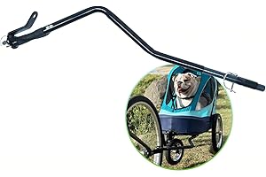 Petique Fahrradadapter für alle Gelände, Haustier-Jogger, Breeze Pet Jogger und Trailblazer Pet Jogger, Stahl-Fahrradbefestigung für Katzen und Hundewagen