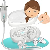 Baby Nasal Aspirator for Newborns & Toddlers - Reusable Baby Nose ...