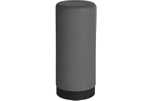 ‎WENKO Wenko Easy Squeez-e Dozownik Płynu do Mycia Naczyń, Silikonowy, 6 X 6 X 14 Cm; Szary/Czarny