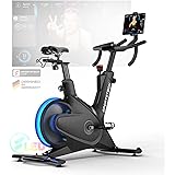 Sportstech sBike Lite - Smartes Heimtrainer Fahrrad mit LED + App mit Live & On-Demand Kursen und 360° Tablet-Halterung für F