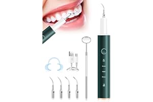 LOVE BEGANS Zahnsteinentferner Zahnreinigung Set für Pflege von Zahn Zu Hause, Zahnreinigungsset für Menschen und Hunde mit 4 Einstellbare Modi und 4 Austauschbare Reinigungsköpfe