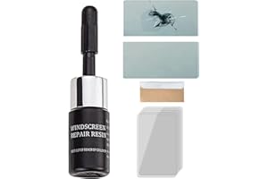 TONISABERY Windscreen Chip Repair Kit,Windshield Crack Repair Kit,Glass Scratch Remover,Glass Repair Fluid,Auto Windshield Repair Tool,Glass Crack Repair Liquid for Fixing Chips/Nicks/Half-Moon/Star-Shaped