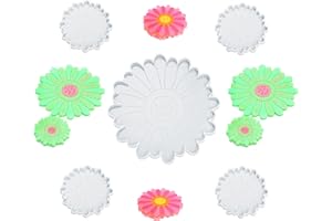 NN/A Stampi in Silicone per Resina,Yiyifor Stampi in Resina siliconica Coaster Stampi in Resina stampi in resina epossidica fai da te per sottobicchieri(5 PCS)