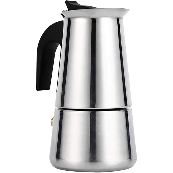 Stainless Steel Coffee Maker, 100ml/200ml/300ml/450ml Moka Pot