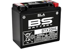 BS battery 300768 btx20hl AGM SLA Moto Batterie Noir