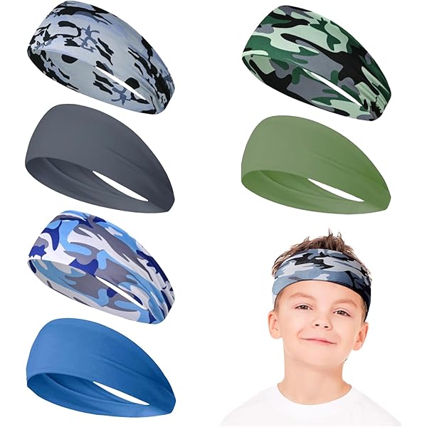 Set 4 Fasce Sudore Per Bambini - Sportive, Traspiranti, Multicolore - Foto 3