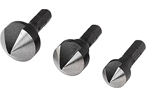 wolfcraft Zestaw pogłębiaczy WS 3-cz. ø12, 16, 19 mm, I 2584000 I Do drewna, tworzywa sztucznego, metali nieżelaznych