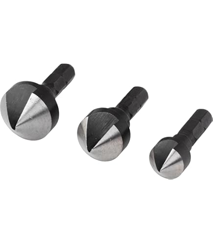 Verzinkboor, KATSU HSS 6542 Verzinkboor 90 graden 40 mm 3 Fluit Afschuinfrees Boor voor Houtstaal Metaal Machieedschappen, Positionering Boor Mill Cutter 12740621