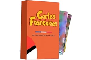 BJZ 100 Cartes Française Brillantes [50 Vmax + 50 V] (Not Originales) Lot Exceptionnel de- Stratégie Ultime avec 100 - Collection -Aucun Doublo pièce Unique Cadeau d'anniversair