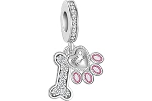 BIZK Damen Familie Charm Anhänger für Armband 925 Sterling Silber Charm Bead Pendant für Europäische Armbänder und Halsketten