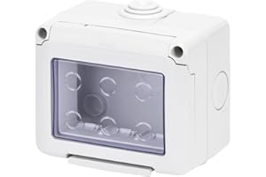 GEWISS - GW27043DY Contenitore per Apparecchi System, Stagno, 3 Posti, Grigio Ral 7035, IP55