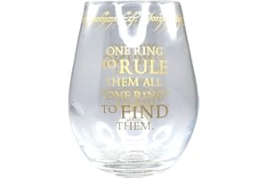 New Line Cinema Verre Le Seigneur des Anneaux - Un Anneau - Verre à boire - Cadeaux
