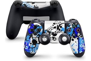 Skins4u Aufkleber Skin Designfolie Controller Schutzfolie kompatibel zu Sony Playstation 4 Controller PS4 Simple Blue
