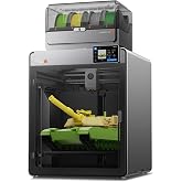 Anycubic Kobra S1 MAX Combo 3D Printer, Printing Size 350x350x350mm | Large Format, CoreXY Fully Closed Structure, Print with
