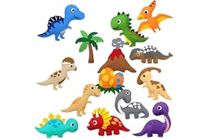 crayfomo Dinosaur Sewing Craft Kit for Kids, DIY Art Crafts Ornaments Sewing Kits, Fun Educational Sewing, Cute Dinosaur Felt Plush Stuffed Stitch Dolls, for Boys Girls Beginners