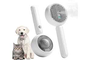 atnayo 4 In 1 Steam Brush for Cats, Steam Cats Grooming Spray Brush