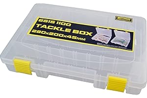 ‎SPRO Spro Tackle Box 28x20x4,5cm - Angelbox für Wobbler & Gummifische, Kunstköderbox, Tacklebox, Köderbox, Angelkasten