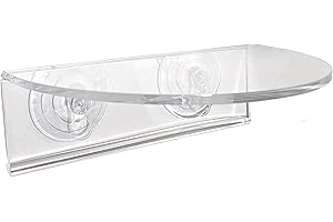 Window Garden Veg Ledge - Étagère de fenêtre pour Plantes, étagères en Acrylique Transparent - Porte-Plante d'intérieur à Ventouse - Rallonge de seuil de fenêtre en Verre (1 Paquet)