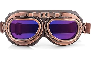 evomosa Motorradbrille Retro Windproof Dustproof Motorcycle Eyewear Protect Brille