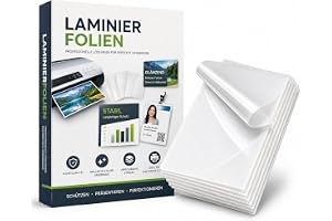 100 x tjocka lamineringsfilmer för foliering – lamineringsfickor DINA4 – glänsande – transparent 100 stycken – transparent fö
