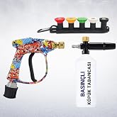 Coofbe Karcher K Serisi İle Uyumlu 5 Nozzle Set Basın&ccedil;lı Ara&ccedil; Yıkama Tabancası Seti Basın&ccedil;lı Yıkama Makinesi Bear