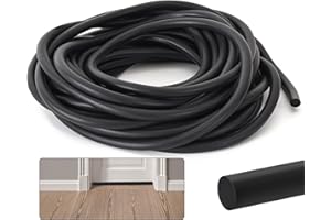 BEATIFIC Filo di tenuta per fughe, Ø 6 mm, guarnizione in schiuma, filo rotondo EPDM da 5 m, per fughe, filo di tenuta per fughe di porte, finestre, pareti e soffitti