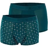 Dagi Petrol Yeşili Desenli Micro Modal Boxer