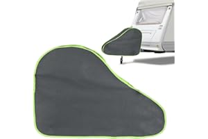 LUKDUNG Pokrowiec na dyszel, duży rozmiar, uniwersalny kaptur i zamknięcie na zatrzask, ochrona przed warunkami atmosferycznymi, plandeka ochronna na dyszel, akcesoria do przyczep kempingowych i