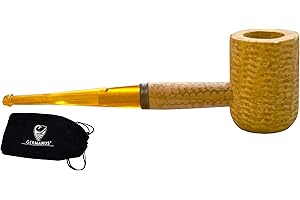 GERMANUS Original Corncob Pipe à Tabac - Classic Straight, avec étui, Sailor