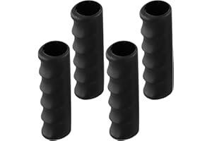 GVPOELR Maniglie per Carriola, 4 Pezzi Maniglie di Ricambio in Gomma Nera, Maniglie per Carriola Antiscivolo, Maniglie di Ricambio per a Sacco per Carrelli da Giardino (118 x 28 mm)