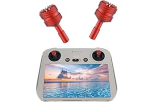 EatPitaya Controller Stick for DJI Mini 3 Pro,Metal Aluminium Joystick Thumb Replacement Rocker Ergonomic Design for DJI Mini 3 Pro RC Drone Controlle Accessories (Red)