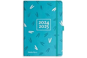 Matilda Myres Teacher Diary 2024-2025 from A5 Day a Page - Mid Year Diary - July '24 to July '25 - Document Storage Pocket - Teal