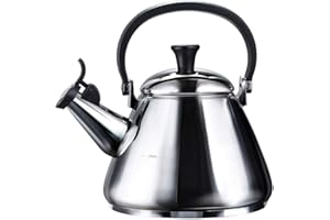 Le Creuset Bouilloire Kone en Inox, 1,6 l, Anses acier émaillé/phénol, Inox, 92000200000100