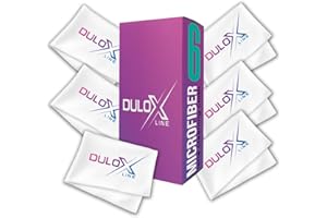 RONIBEX Pack 6 Gamuzas de Microfibra (18x18CM) – Paños Suaves y Reutilizables para Gafas, Cámaras, Monitores y Pantallas – Limpieza Sin Rayas, Lavables y Portátiles