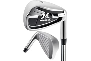 MAZEL WM-X3 Golf Single Iron Club 1,2,3, 4,5,6,7,8,9, P, S,Premium Stainless Steel Shaft, CNC Milled Face for More Spin
