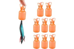 Teksome Copertura per ami da pesca, Copertura per ami da pesca per calamari | Cofani con gancio Robusti copriganci 10 pezzi | Coperture per esche protettive per ganci portatili per accessori da pesca