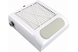 LAYHOU Aspirador de uñas Profesional Acrilico para uñas, 80W Colector de polvo de uñas Aspiradora, 2 niveles de velocidad ajustable, herramienta de salón de arte para uñas con filtro de malla portátil