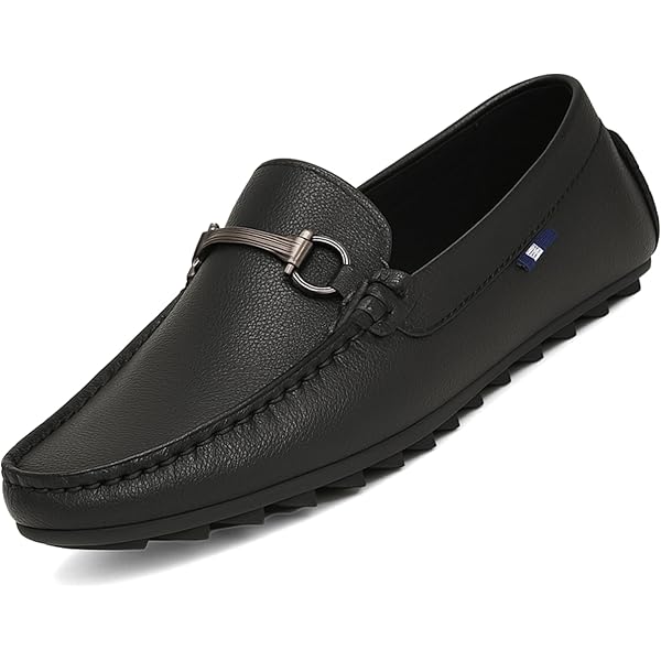 Buy Men's Vintage Leather Zipper Loafers Slip On Comfortable Soft