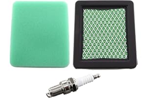 MCHNIC Air Filter with Pre-Filter Spark Plug for Honda GC135 GC160 GCV135 GCV160 Engine HRG415 HRG465 HRX426 HRX476 HRX537 HRB425 IZY Lawnmower # 17211-ZL8-023