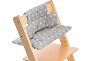 Stokke Tripp Trapp barnstolsdyna - 2-delat set i ekologisk bomull med vattentät laminatbeläggning - lätt att rengöra och avtagbar - maskintvättbar