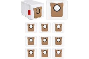 UNIKATTIC 10 sacchetti per aspirapolvere Xiaomi X10+ / X20+ & Dreame L10s Ultra / L20 Ultra / L10 Ultra / L10 Ultra/Robot Aspirapolvere, Sacchetti di Ricambio, Sacchetti per la raccolta polvere da 3 litri