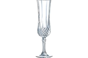 CRISTAL D'ARQUES Verre à pied Longchamp Eclat - 4 verres (Flûte 14cl)