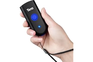 Tera Bluetooth 2,4 GHz trådlösa streckkodsläsare USB (3-i-1) bärbar 1D dusch lätt laserskanner för skärm kompatibe
