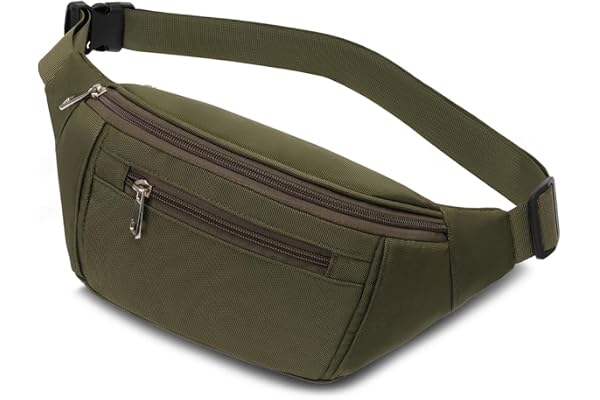 Bumbags midja midjeväska för män kvinnor, mode magväska med justerbart bä för sport löpning vandring jogging resor cykling