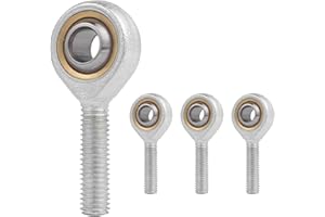 AGHOER 4 piezas de extremo de varilla, cojinete de unión M10 con rosca externa, cojinete de extremo de varilla, rótula de unión uniball, rosca derecha