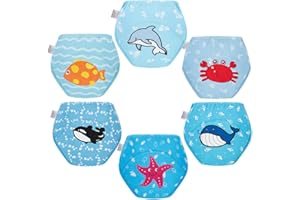 Skhls Calzones de Entrenamiento Algodón Braguitas de Aprendizaje Reutilizables para Bebé